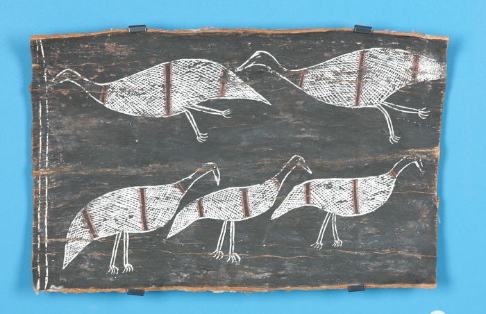 Bark Painting by Minju'gak (1965)