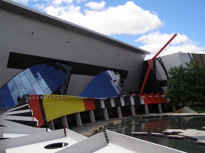 Part of the new architecture from the National Museum of Australia, which was completed in 2001
